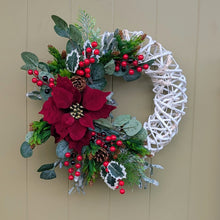 Load image into Gallery viewer, Very Merry - Large Christmas Artificial Flower Wreath