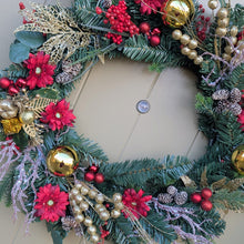 Load image into Gallery viewer, Festive Warmer - XL Large Christmas Artificial Flower Wreath
