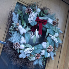 Load image into Gallery viewer, Snowy Mountains - XL Christmas Artificial Flower Wreath