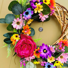 Load image into Gallery viewer, Partridge Bloom Artificial Summer Wreaths made in Glasgow, Scotland
