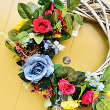 Load image into Gallery viewer, Samantha - Medium Artificial Flower Spring/Summer Door Wreath (One Off Design)
