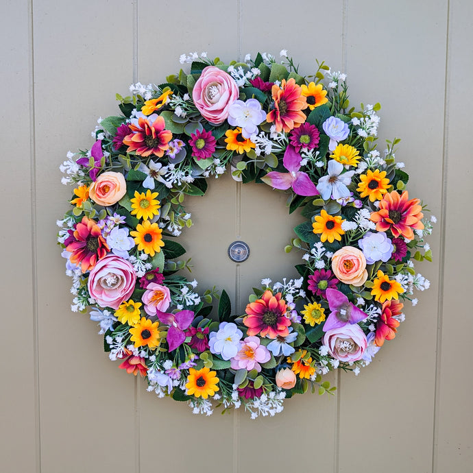 Partridge Blooms artificial floral wreaths made in Glasgow, Scotland.