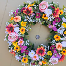 Load image into Gallery viewer, Partridge Blooms artificial floral wreaths made in Glasgow, Scotland.
