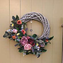 Load image into Gallery viewer, Artificial flower wreaths made in Glasgow, Scotland by Partridge Blooms
