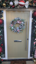 Load image into Gallery viewer, Blush Frost - XL Full Artificial Christmas Wreath
