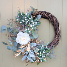 Load image into Gallery viewer, Snowy Winter - Large Christmas Artificial Flower Wreath
