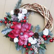 Load image into Gallery viewer, Partridge Blooms Christmas artificial wreaths made in Glasgow, Scotland

