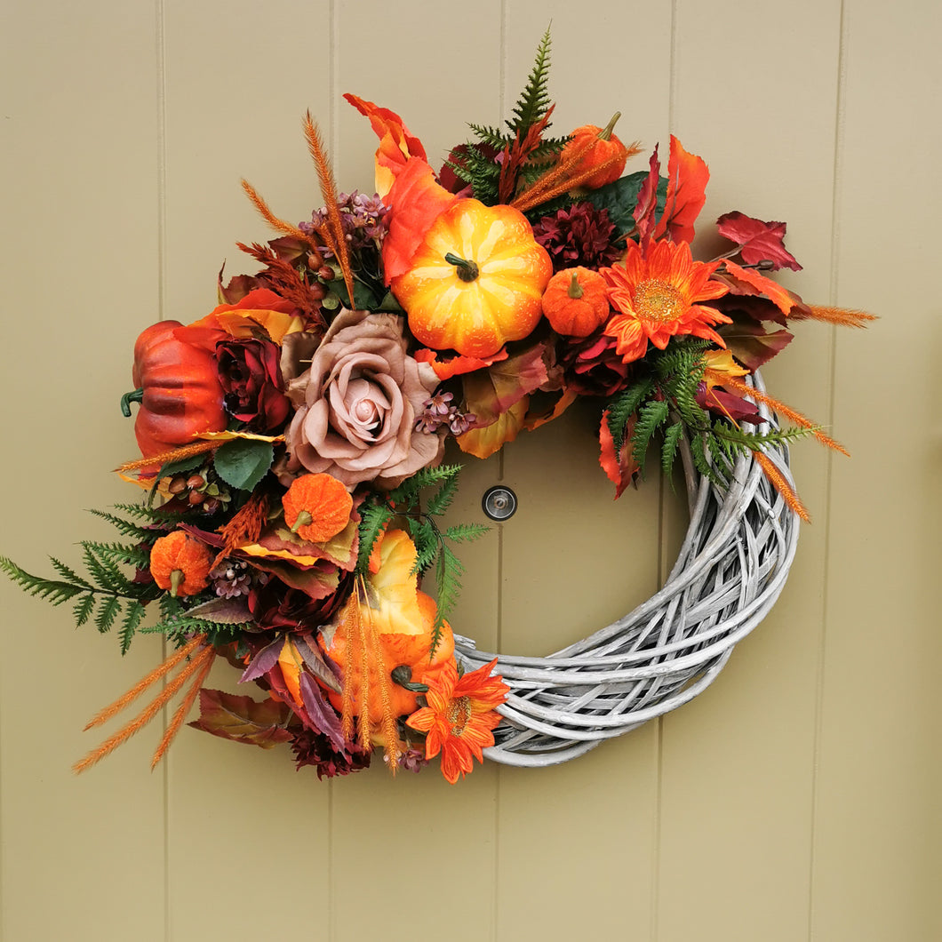 Artificial Autumn wreaths from Partridge Blooms, artificial florist based in Glasgow, Scotland