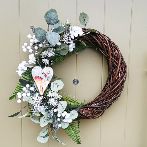 Partridge Blooms Christmas artificial wreaths made in Glasgow, Scotland