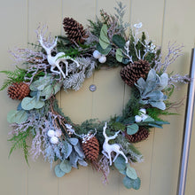 Load image into Gallery viewer, The Prancing Stag - XL Large Christmas Artificial Flower Wreath

