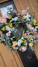Load image into Gallery viewer, Antoinette - Spring Summer Med/Large Artificial Floral Door Wreath
