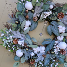 Load image into Gallery viewer, The Finnish Forest - XL Large Christmas Artificial Flower Wreath
