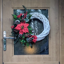 Load image into Gallery viewer, Traditional Christmas - Large Christmas Artificial Flower Wreath
