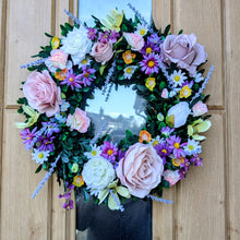Load image into Gallery viewer, Maeva - Spring Summer Med/Large Artificial Floral Door Wreath (Copy)
