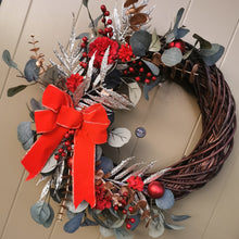 Load image into Gallery viewer, Partridge Blooms Artificial Christmas Wreath made in Glasgow, Scotland
