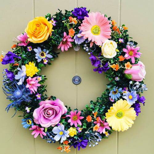 Partridge Blooms artificial floral wreaths made in Glasgow, Scotland