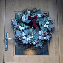Load image into Gallery viewer, Snowy Mountains - XL Christmas Artificial Flower Wreath
