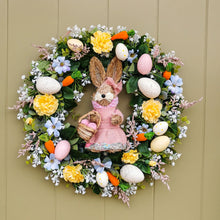 Load image into Gallery viewer, artificial flower easter wreath by Partridge Blooms made in Glasgow, Scotland
